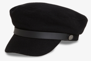 Cap In Wool Blend Black - Hat