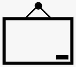 Hanging Whiteboard - - Clean White Board Icon