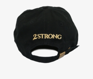 Black Triangle With Gold Outline Dad Hat Back