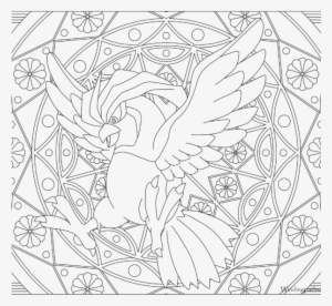 Adult Pokemon Coloring Page Pidgeotto - Dragonair Colouring Template