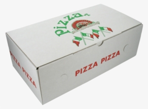 Pizza Box, Corrugated Cardboard, 30x16x10cm, White - Pizzadoos, Calzone, Golfkarton, 30x16x10cm, Wit