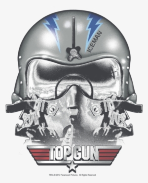 Top Gun Iceman Helmet Men's Ringer T-shirt - Top Gun Maverick Helmet