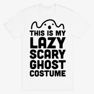 Lazy Scary Ghost Costume Mens T-shirt