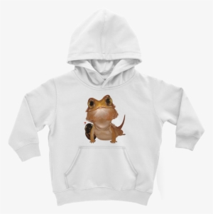 Ct006 Bearded Dragon And Cockroach Brown ﻿kids Hoodie - Reptile