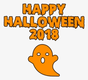 Happy Halloween 2018 Scary Ghost Bloody Font - Halloween