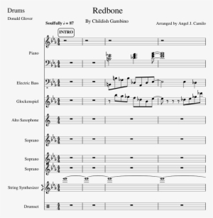 Redbone Sheet Music Composed By Arranged By Angel J - Alto Saxophone