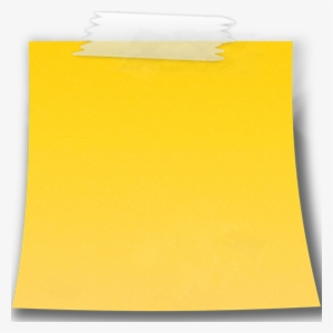 Paper Note Adhesive Tape - Yellow Sticky Note Png