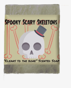 Spooky Scary Skeletons Soap Bar - Construction Paper