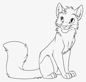 Graphic Black And White Stock Cat Outline Drawing At - Warrior Cat Drawings Sitting