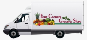 Delivery-truck - Grocery Delivery Service Png