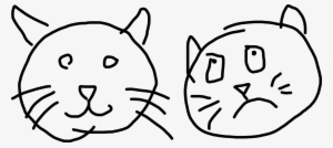Cat Drawing Snout Animal - Cat Children Drawing Png