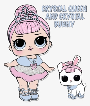Lol Doll Coloring Pages Page Color Your - Lol Surprise Crystal Queen