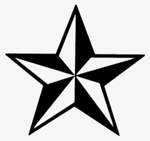 Soviet Star Emblem Bo - Black And White Vector Star