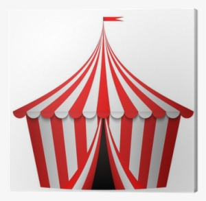 Vector Illustration Of Circus Tent Canvas Print • Pixers® - La Carpa De Un Circo
