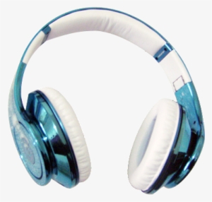 Beats By Dre Studio Blue White Headphones - Transparent Png Headphone Beats