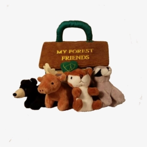 Forest Friends Stuffed Cabin By Aurora With Animals - Maine