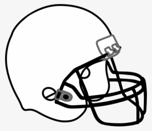Ball Football Helmet Stencil Free Download Clip - Black And White Football Helmet