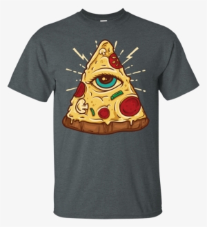 illuminati pizza all seeing eye funny junk food apparel - shirt