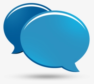 Icons Clipart Conversation - Blue Chat Icon Png