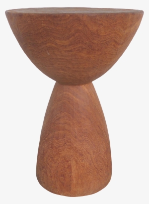 Organic Modern Sculptural Form Carved Wood Table - Outdoor Table