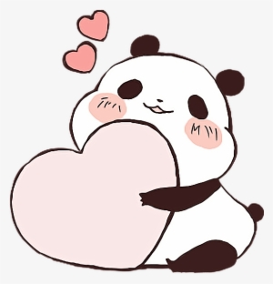 Picture Royalty Free Panda Cute Love Heart Kawaii Freetoedit - Kawaii Cute Love Hearts
