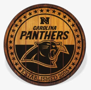 Carolina Panthers Barrel Top Sign - Carolina Panthers 6 X 12 Metal Nfl Team License Plate