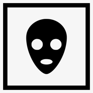 Alien Face Mask Ufo Sign Comments - Mask