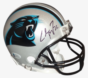 Christian Mccaffrey Autographed Carolina Panthers Mini - Carolina Panthers New