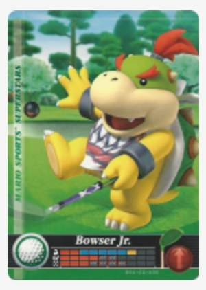 Sports Bowser Jr - Metal Mario Golf Amiibo Card For Mario Sports Superstars