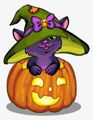 Free Clip Art Of Halloween - Halloween Cat Clipart Png