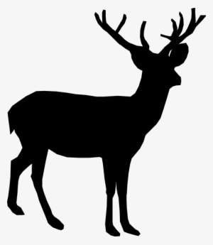 Deer Blackout Clip Art At Clipart Library - Deer Icon