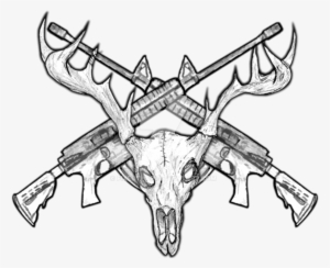 Deer Skull Drawing - Drawing