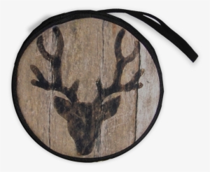 Deer Head, Bag Round - Antler