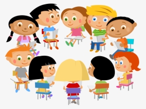 Image Royalty Free Stock Circle Clipart Child - Class Meeting Clip Art
