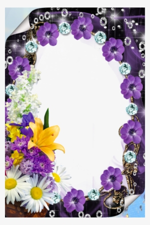 Decorative Border Clipart Purple
