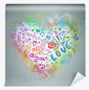 Creative Valentine Grunge Background - Floral Design