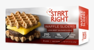 Beef Slider Rendering - Start Right Waffle Sliders