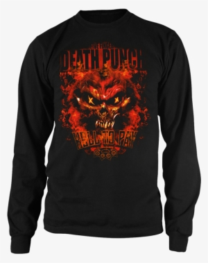 Hell To Pay Long Sleeve Tee - Five Finger Death Punch Poster Flag Hell