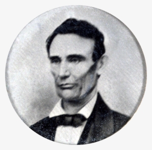 1858 Abraham Lincoln Portrait From Campaign Button - 1858 Abraham Lincoln Portrait