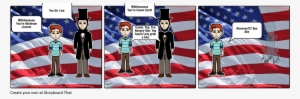 Cason Meets Abraham Lincoln - Cartoon