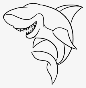 How To Draw A Shark Tail - Drawing