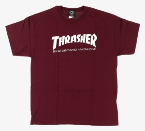 Maroon Thrasher Mag Logo Tee - Maroon Thrasher Shirt
