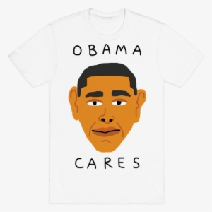 Obama Cares Mens T-shirt - Succulent Cactus T Shirt