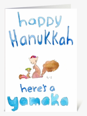 Happy Hanukkah Here's A Yamaka - Hanukkah