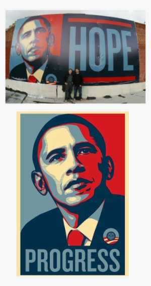 Before His First Art Museum Exhibition, Shepard Fairey - Obama Hope Poster Poster Print