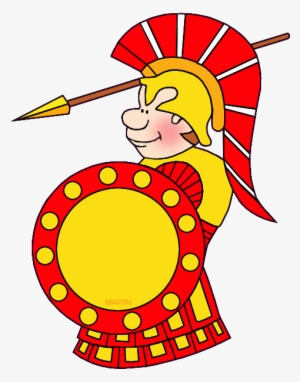 Roman Soldier Clipart - Ancient Greece War Clipart