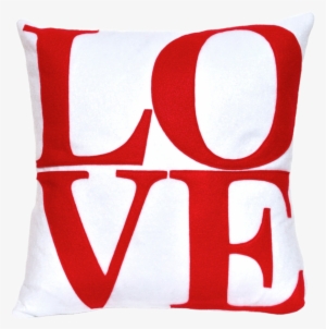 Love Pillow Cover Red On Pure White - Philadelphia Love Sign Vector