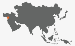 Right - Asia Pacific Map Black And White