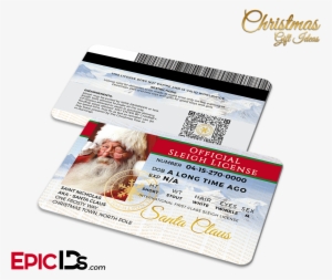 Santa Claus Official Sleigh License - Breakfast Club Inspired Brian Johnson Student Id