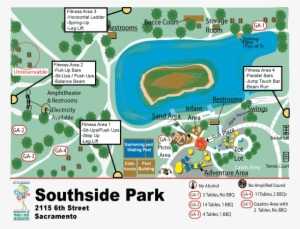 sitemap - southside park map